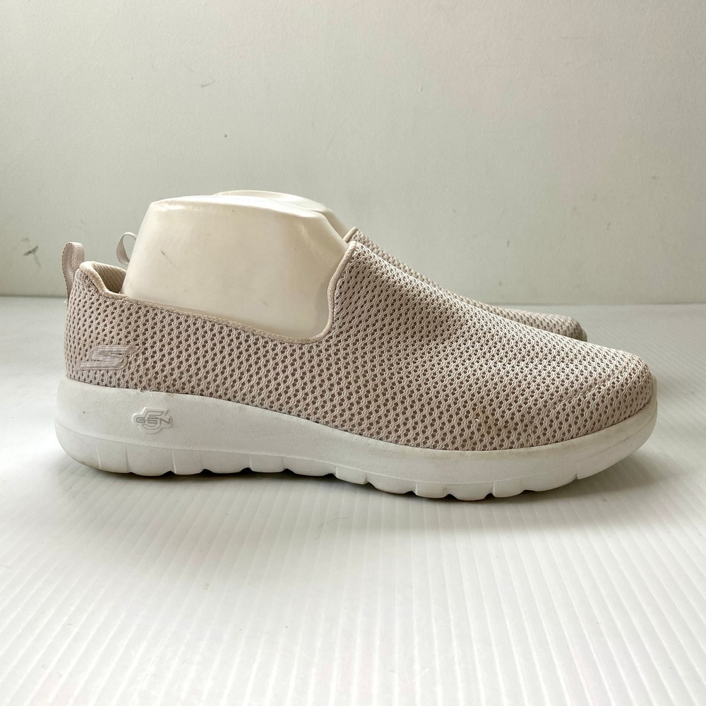 Skechers Go Walk Slip On Shoes Sneakers Natural Beige Womens 10